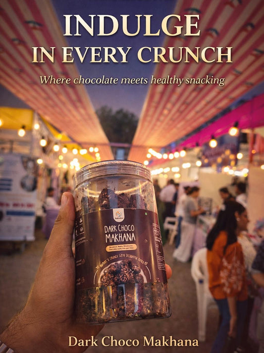 Sattoshee Dark Choco Makhana – Guilt-Free Chocolate Crunch