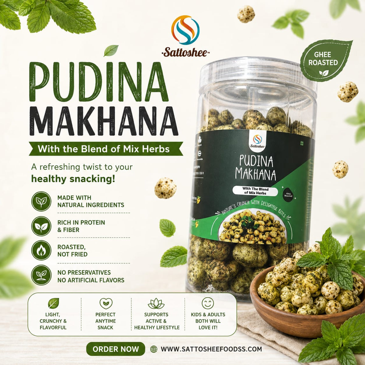 Pudina Makhana