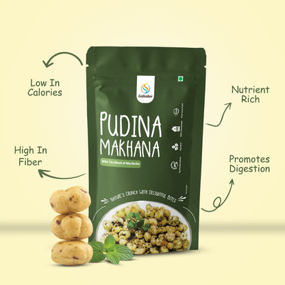 Sattoshee Pudina Makhana – Refreshing Crunch with Herbal Goodness